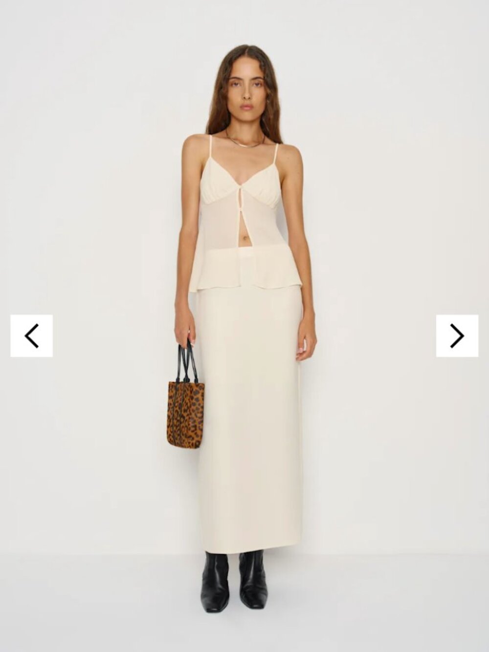 Reformation Kari Two Piece Set Fior Di Latte (NWT Sz 2)